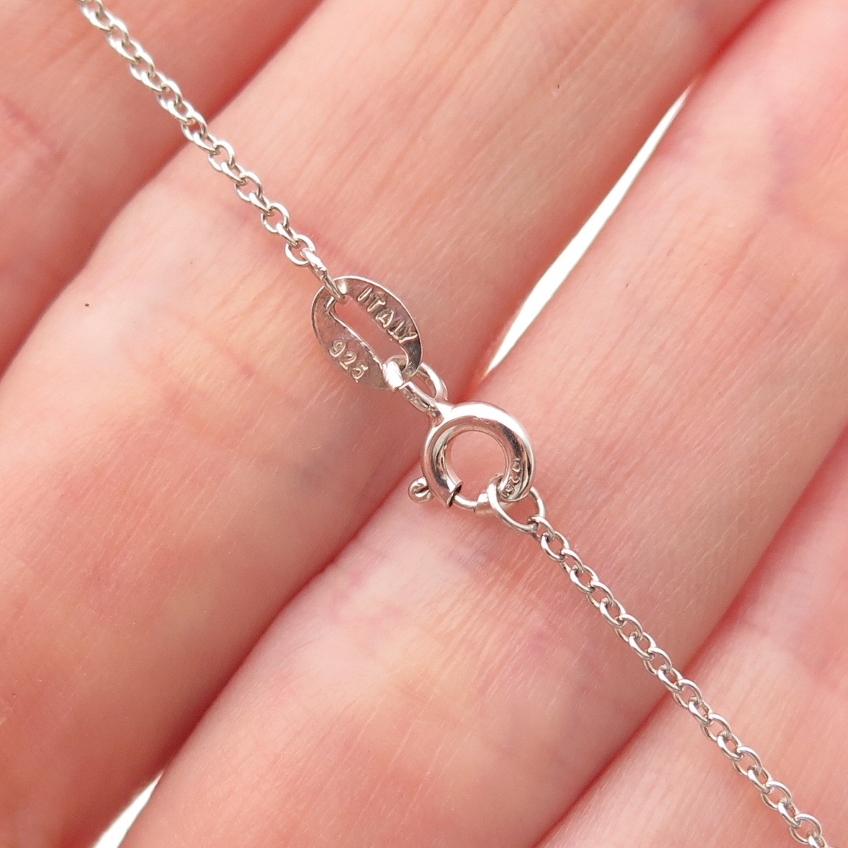 925 Sterling Silver Enamel Male & Female Symbol Cable Chain Necklace 18″