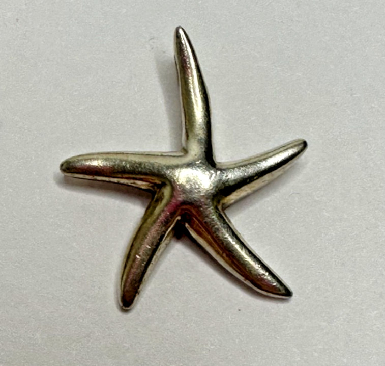 Sterling Silver Starfish Charm 925 Pendant Sea Life Beach nautical