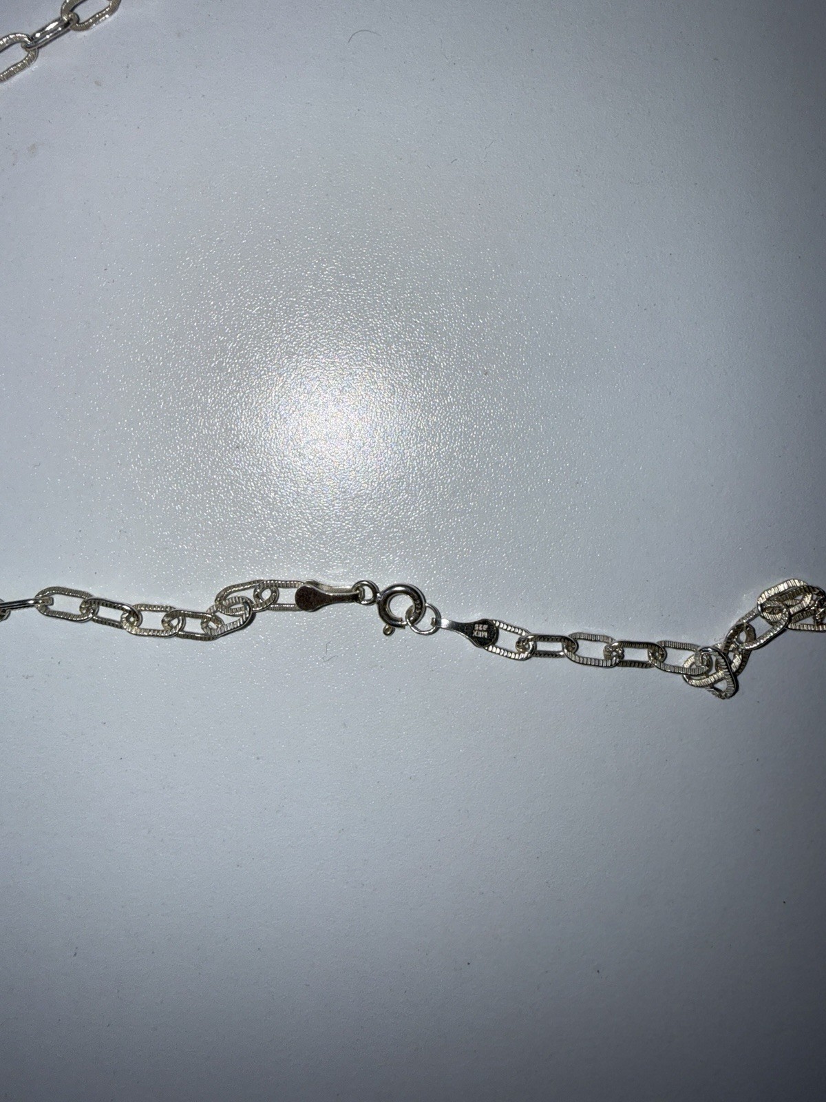 925 Mexico Sterling Silver Paper Clip Chain