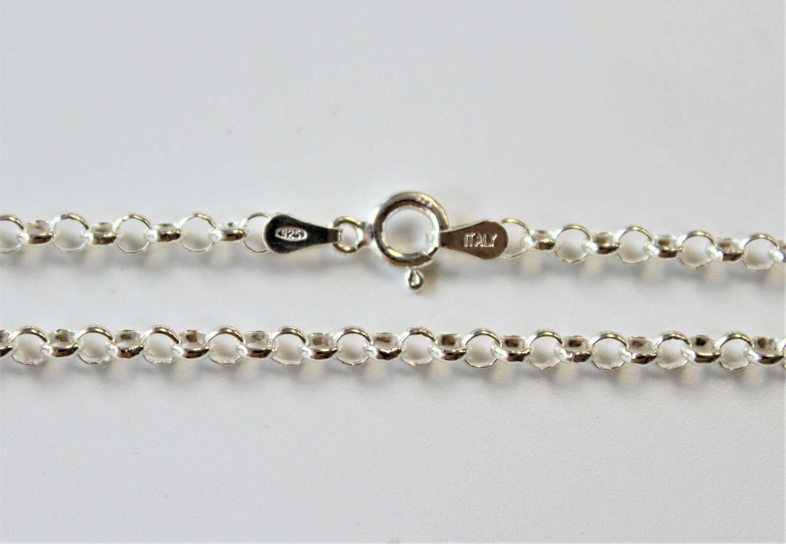 3mm Italy 925 Sterling Silver ROLO Chain Necklaces 16″- 24″