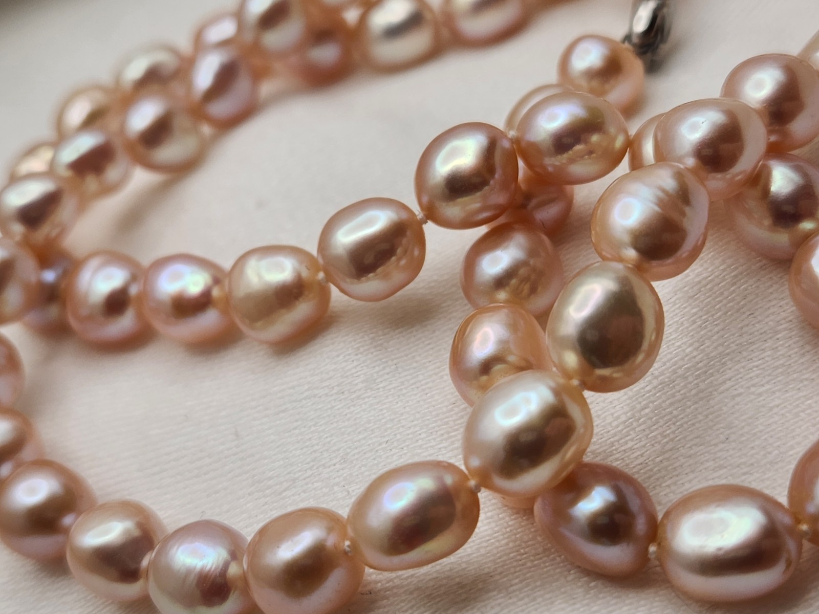 Honora Pink Baroque Pearl Beaded 22″ Strand Necklace Silver Lobster Clasp