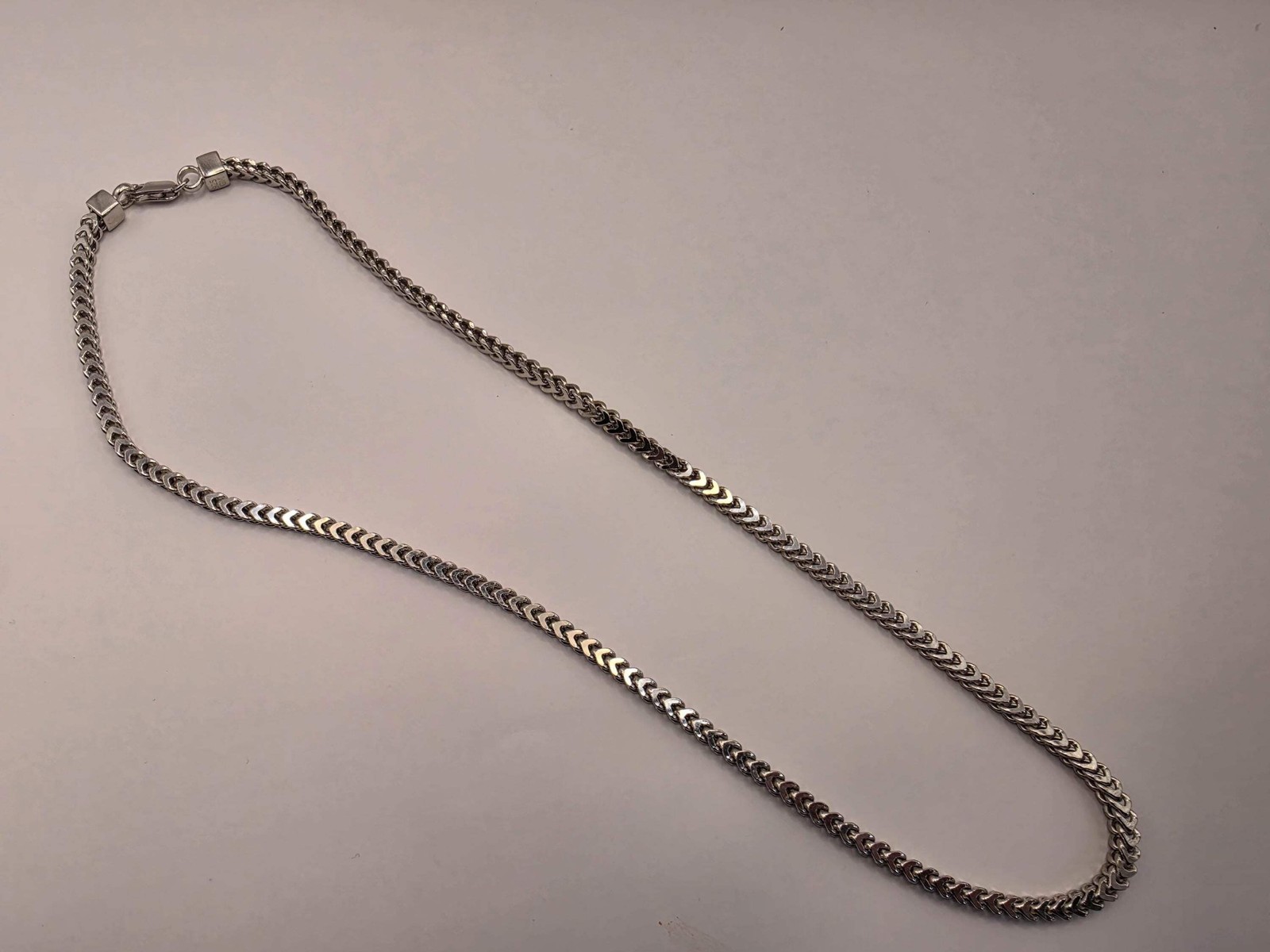 Sterling Silver Franco Chain Necklace | 925 Silver 3mm Chain 20 Inch