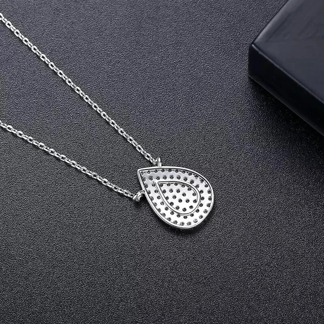 Round Cut Teardrop Fancy Pendant 1.90Ct Lab Grown Diamond 14K White Gold Plated