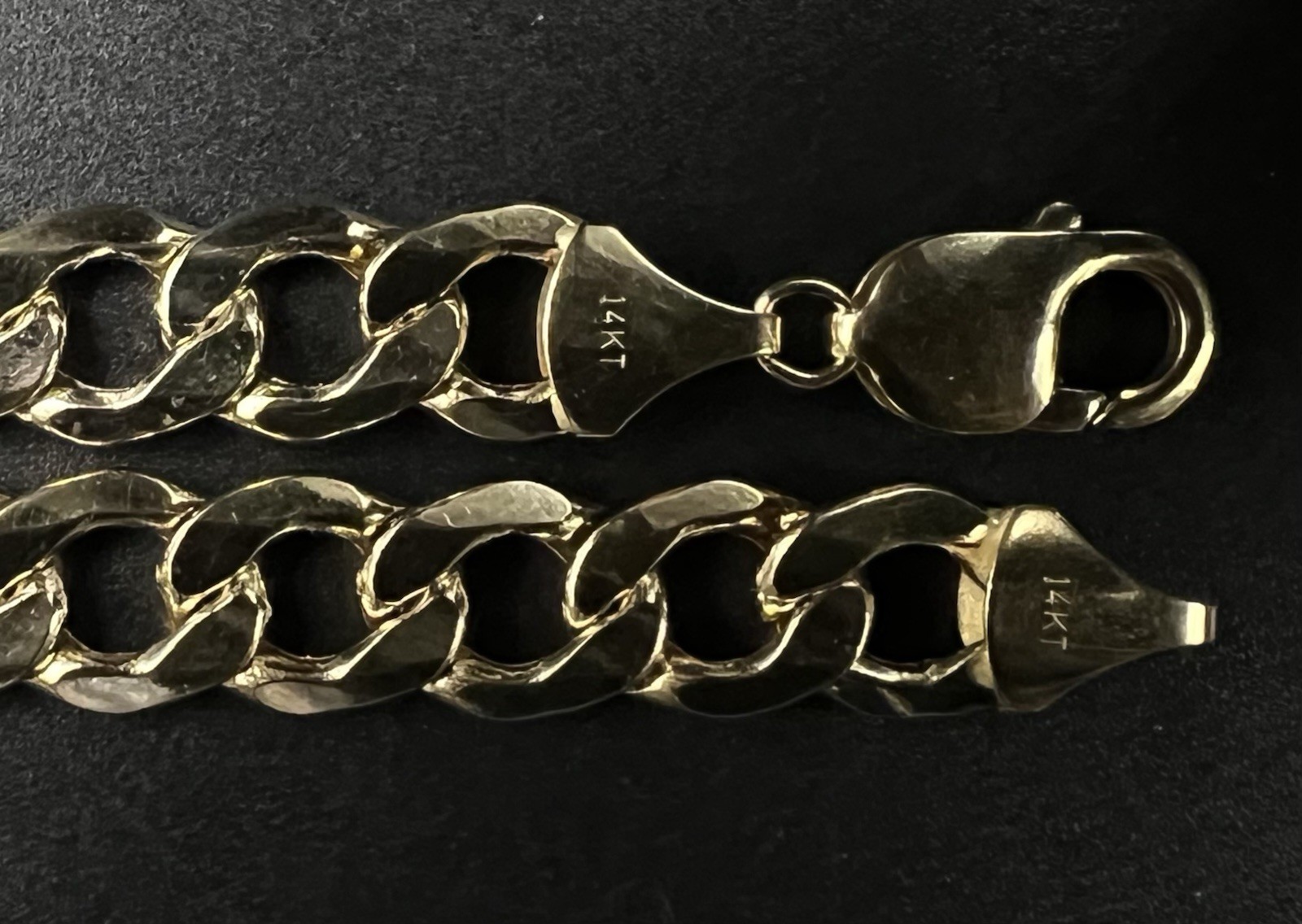 22” 14K Hollow Yellow Gold Diamond Cut Cuban Chain | 43.3g | 11MM | Lobster