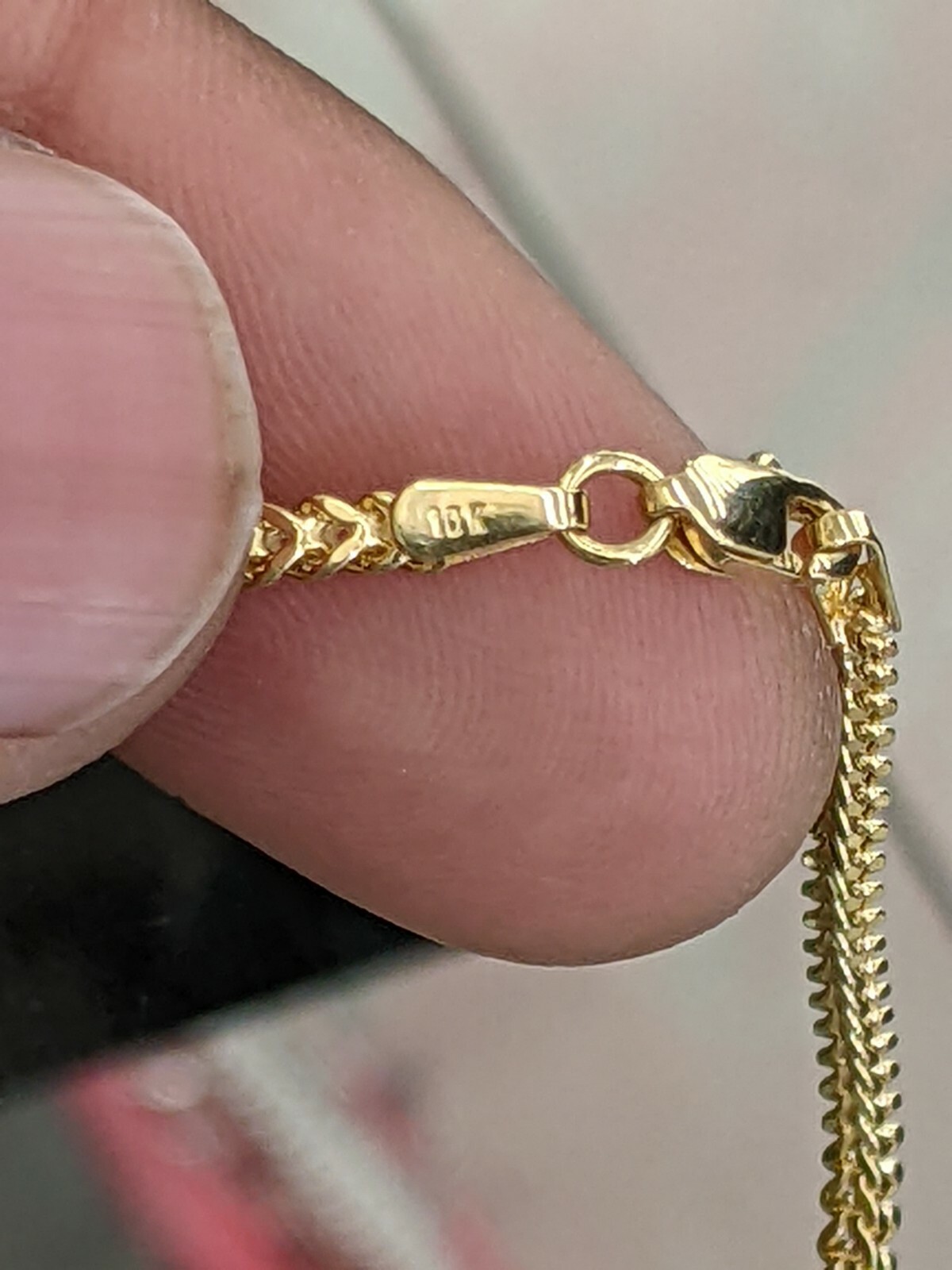 10kt Real Gold Franco Chain 2mm 24 Inch for men and women