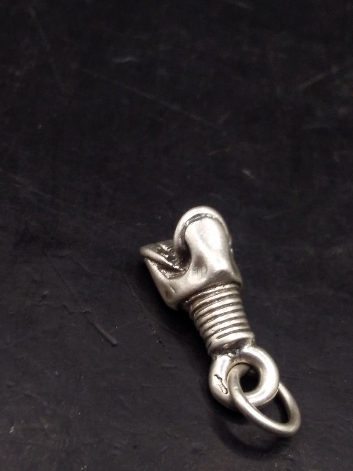 Vintage Hallmarked Silver Pendant/Charm Unknown Unique Curio Piston Likeness
