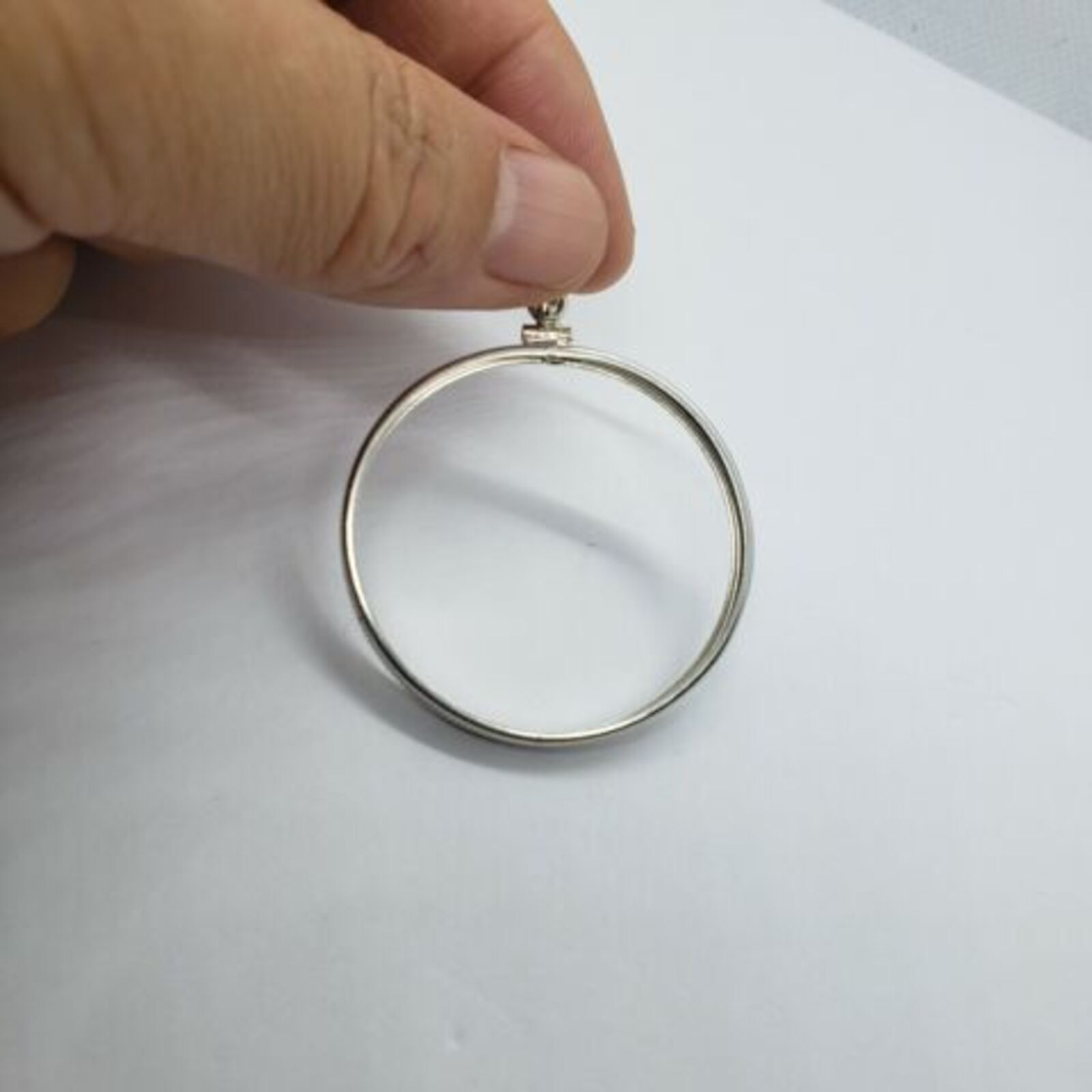 925 Solid Sterling Silver SILVER EAGLE Bezel 40.7 mm Screw Top Coin Edge One OZ