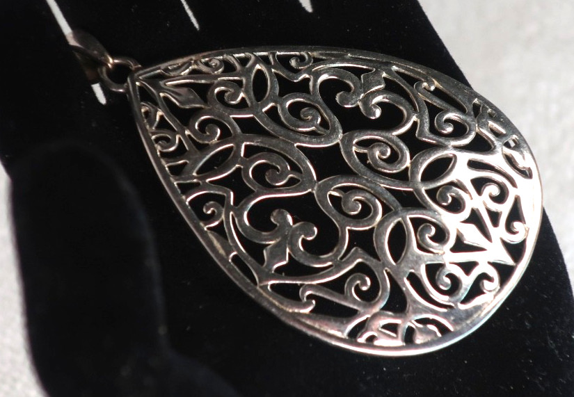 Large Charleston Southern Gates Original Encore Pendant Sterling Silver 60mm