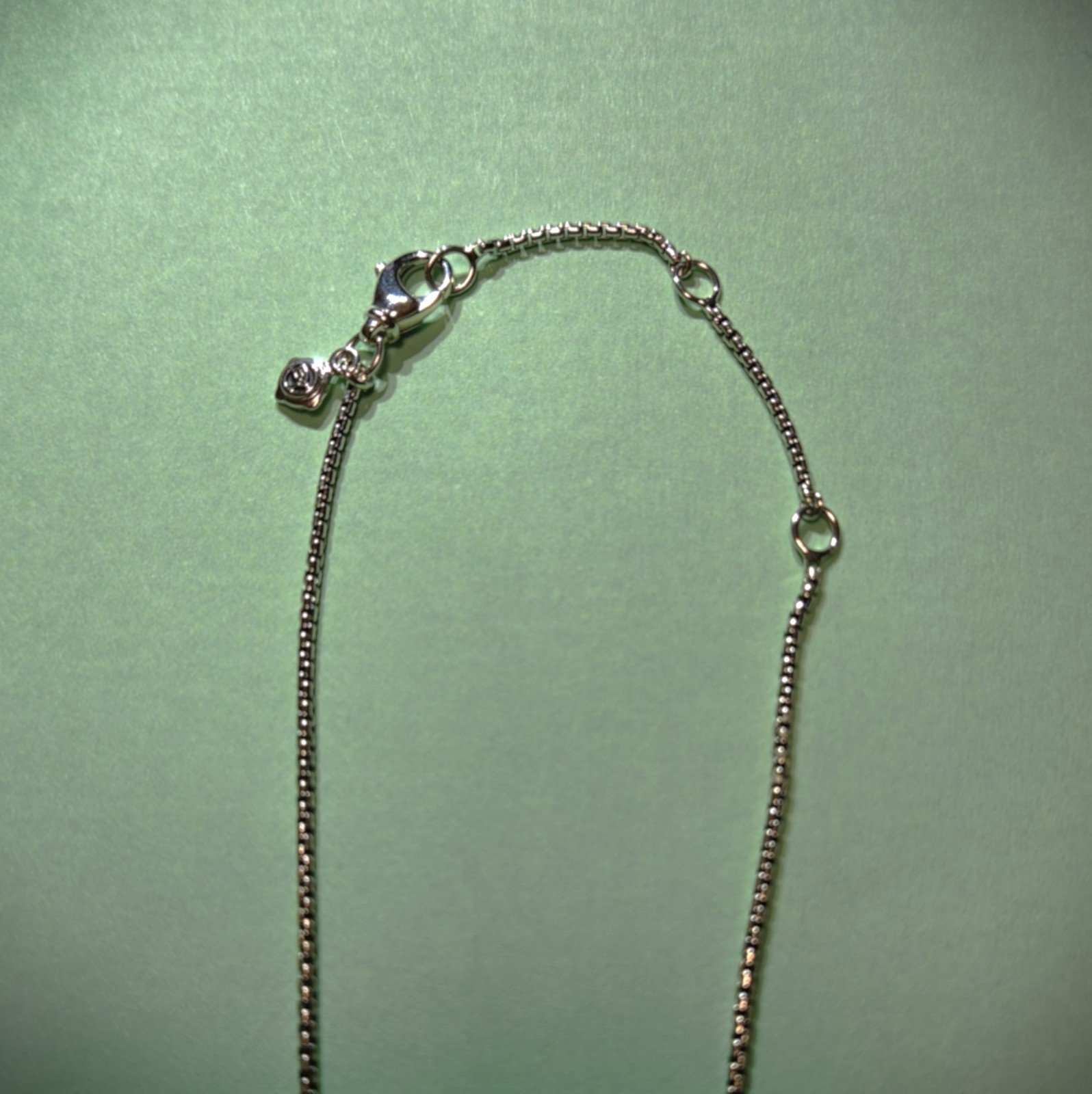 [NEW W/CERTIFICATE] David Yurman Petite Cable Linked Necklace, Silver/Gold 17 mm