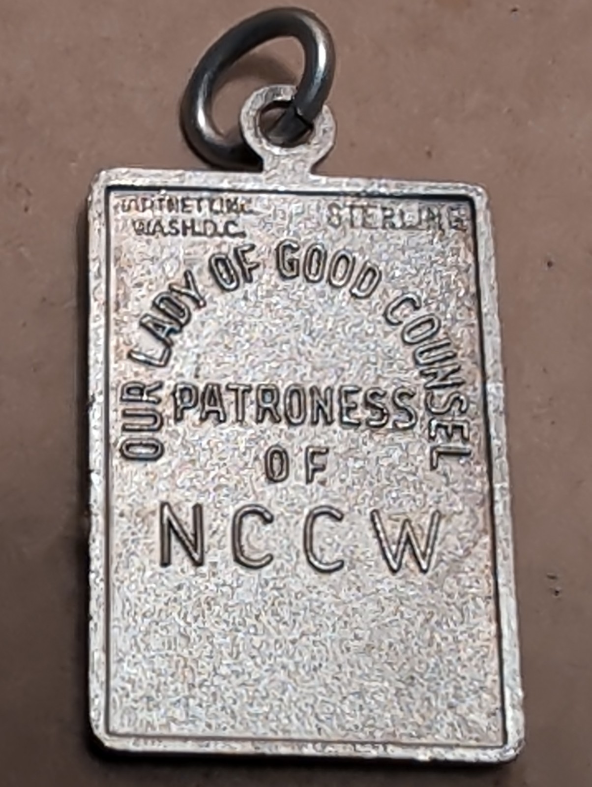 Sterling Silver Nccw Our Lady Of Good Counsel Catholic Pendant