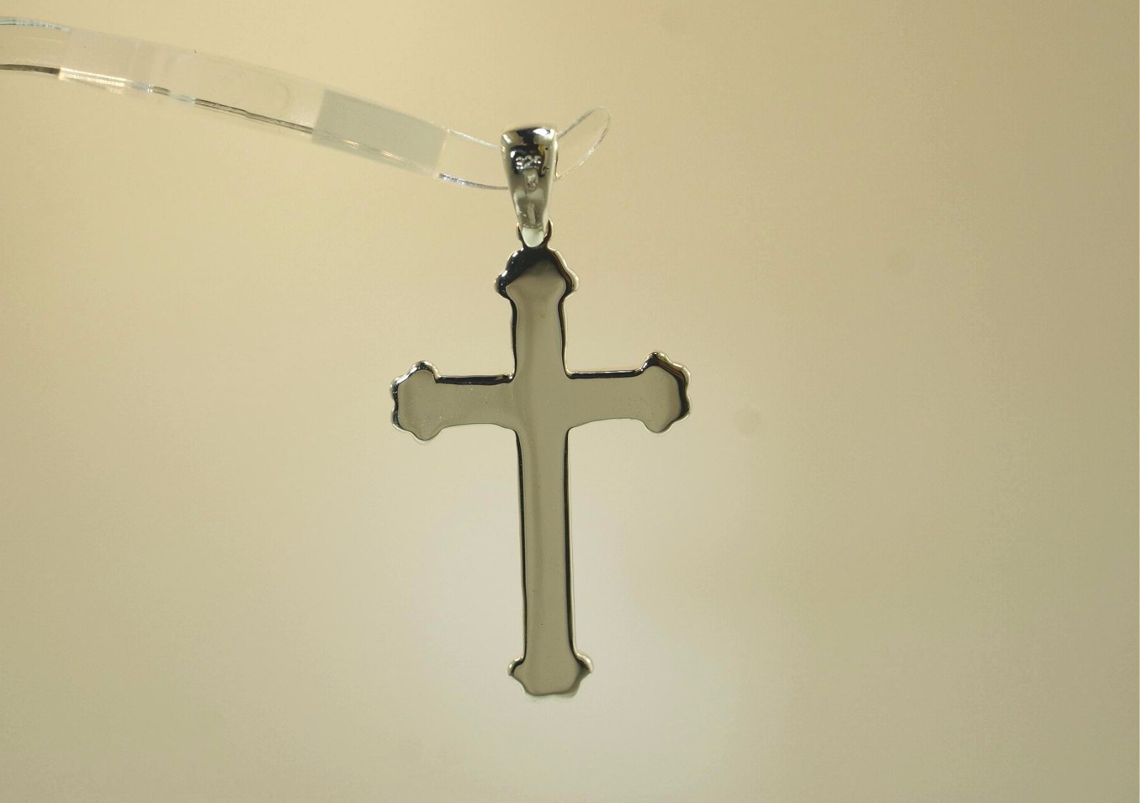26mm SOLID 925 Silver Hand Engraved Hawaiian Royal Maile Plumeria Cross Pendant