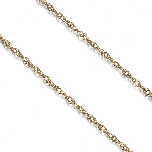 Screw Long Chain Necklace 70cm 18K 750 Yellow Gold