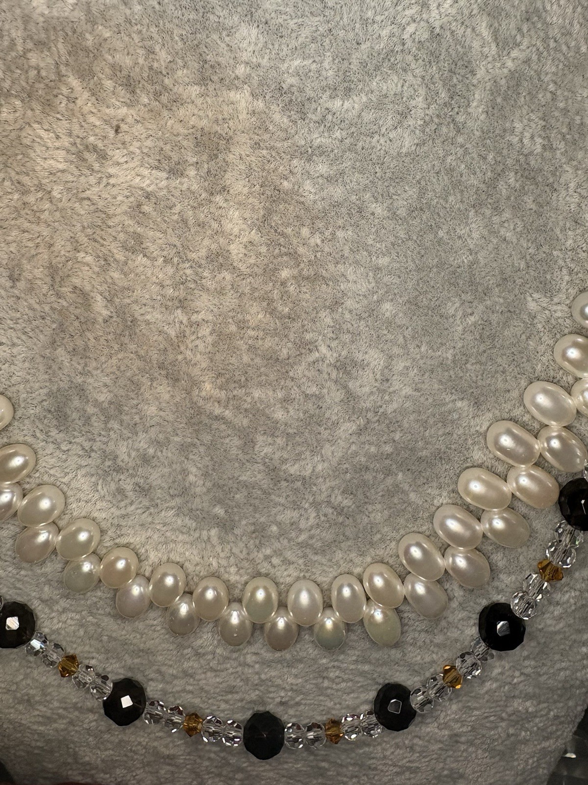 ESTATE 10k Yellow Gold Cultured Pearls Beads Doble Strand Necklaces 51.49G