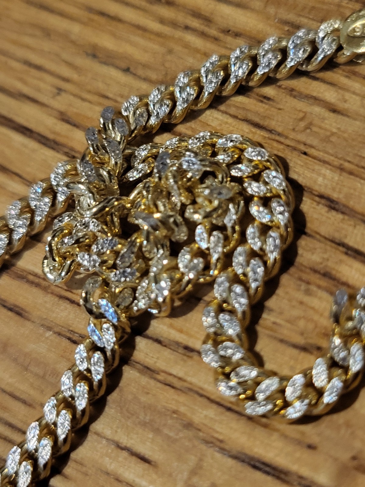 18″ Gorgeous 14k Vermiel On 925 Silver DIAMOND CUT 💎 3mm GORGEOUS 🇮🇹 ITALIAN