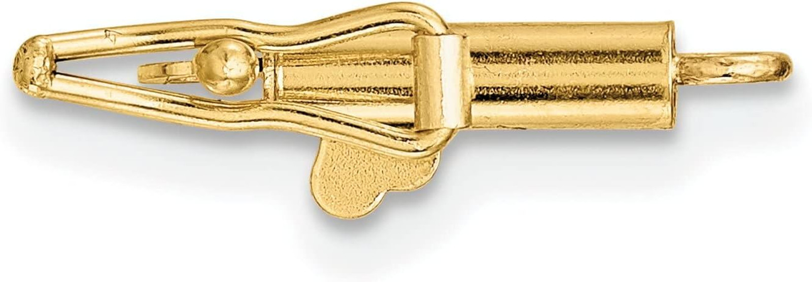 14K Solid Gold Barrel Clasp 8.3mm x 2.1mm Genuine Gold Jewelry Finding DIY