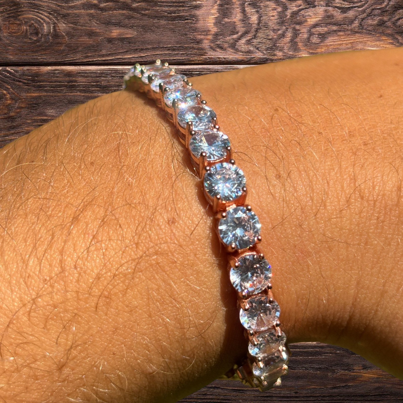 6mm Tennis Bracelet – Moissanite Or CZ – 925 Silver or 14k Gold/Rose Vermeil