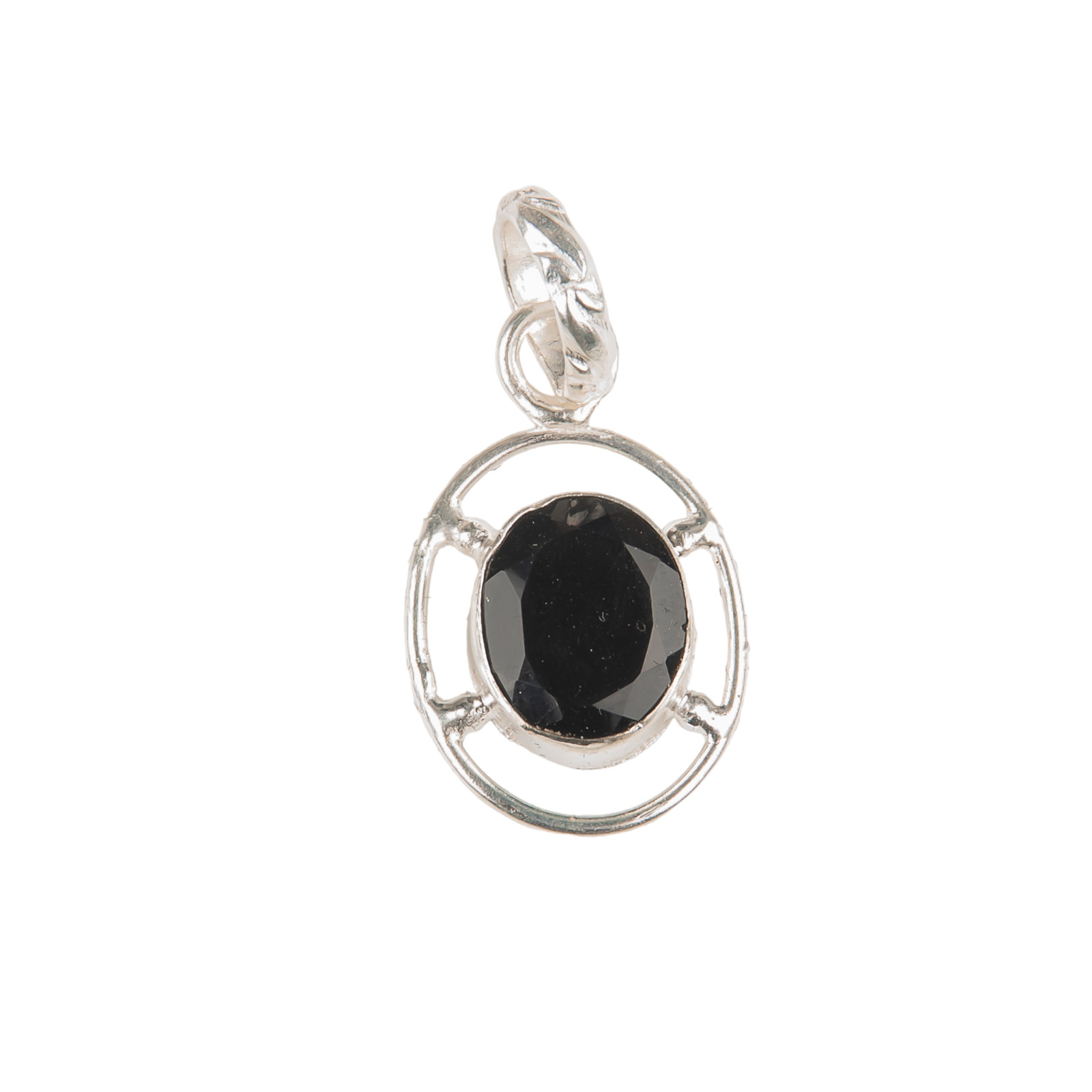 Black Onyx Gemstone 925 Sterling Silver Partywear Pendent1.30″ Gift For Birthday