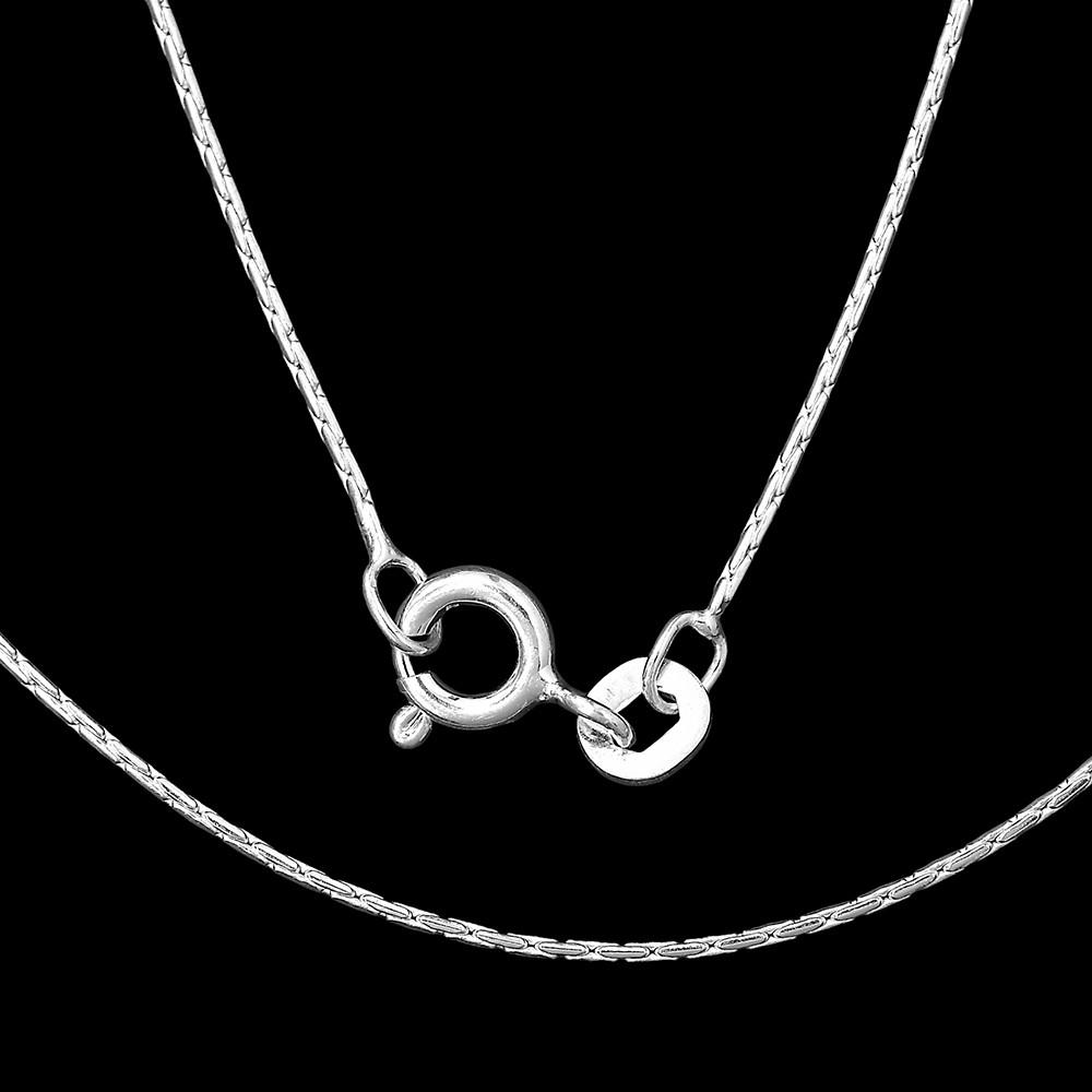 18″ Sterling Silver Wheat Chain Necklace for Men & Women Smooth & Shiny DGC1020