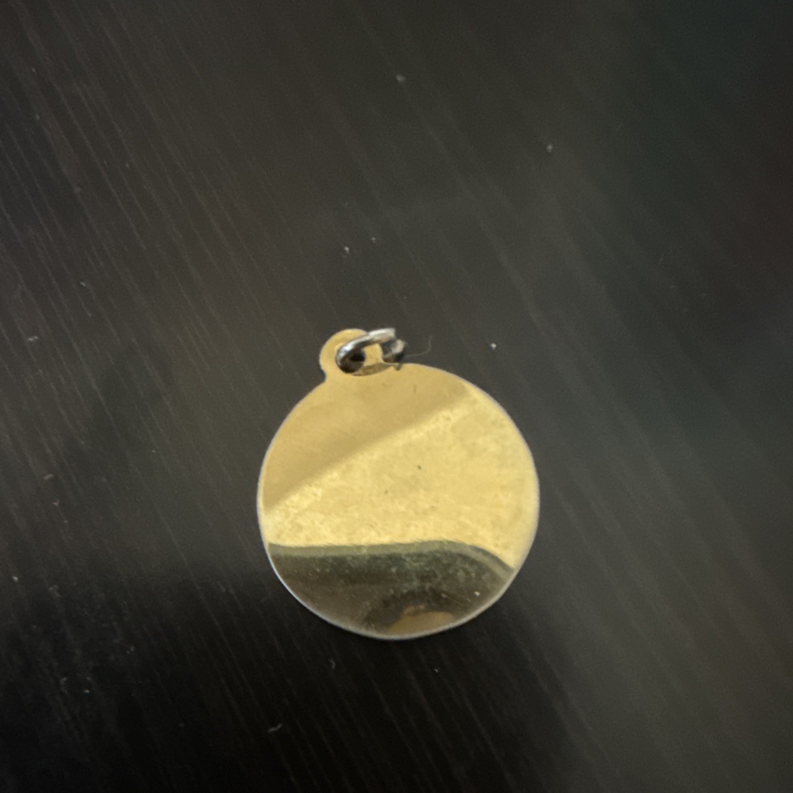 Engraved USF University of San Francisco Round Gold Plated Coin Pendant Charm