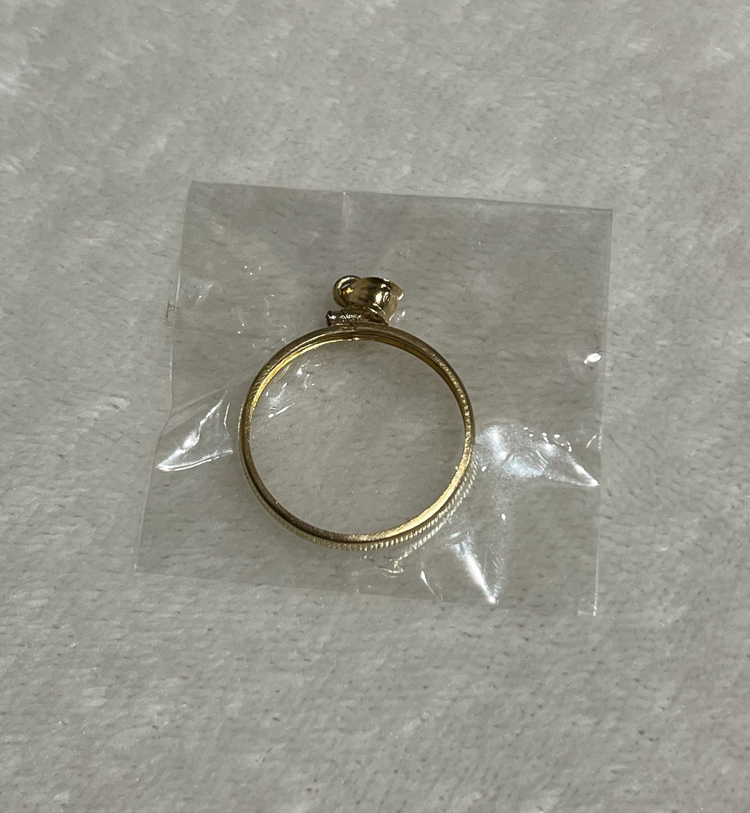 14k Yellow Gold Reeded Border Screw Top US $10 Gold Liberty Head Coin Bezel