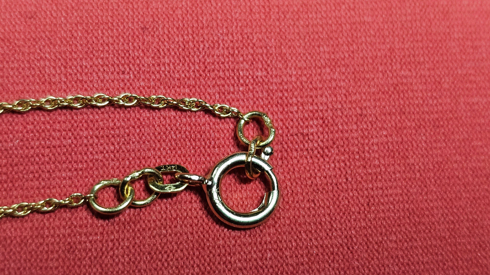 14K Yellow Gold 18″ Link Necklace 1.22 Grams Estate Clean Nice!