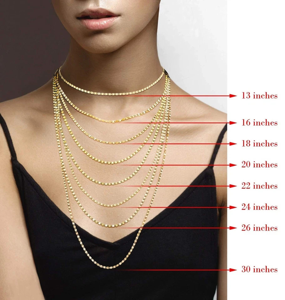 Italian 18K Gold Over 925 Sterling Silver Sparkle Mirror Link Chain …
