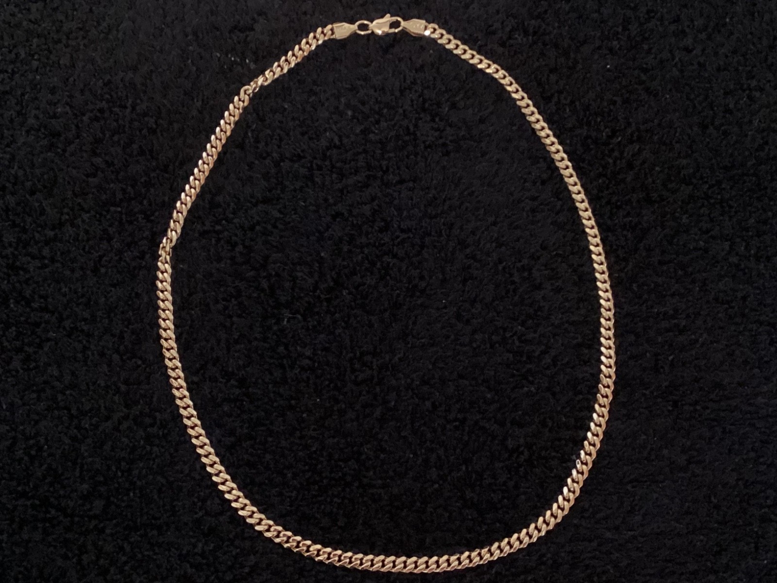Gold Chain Cuban Link Vermeil Gold 20 INCHES 5mm 13.7GRAMS NEW !