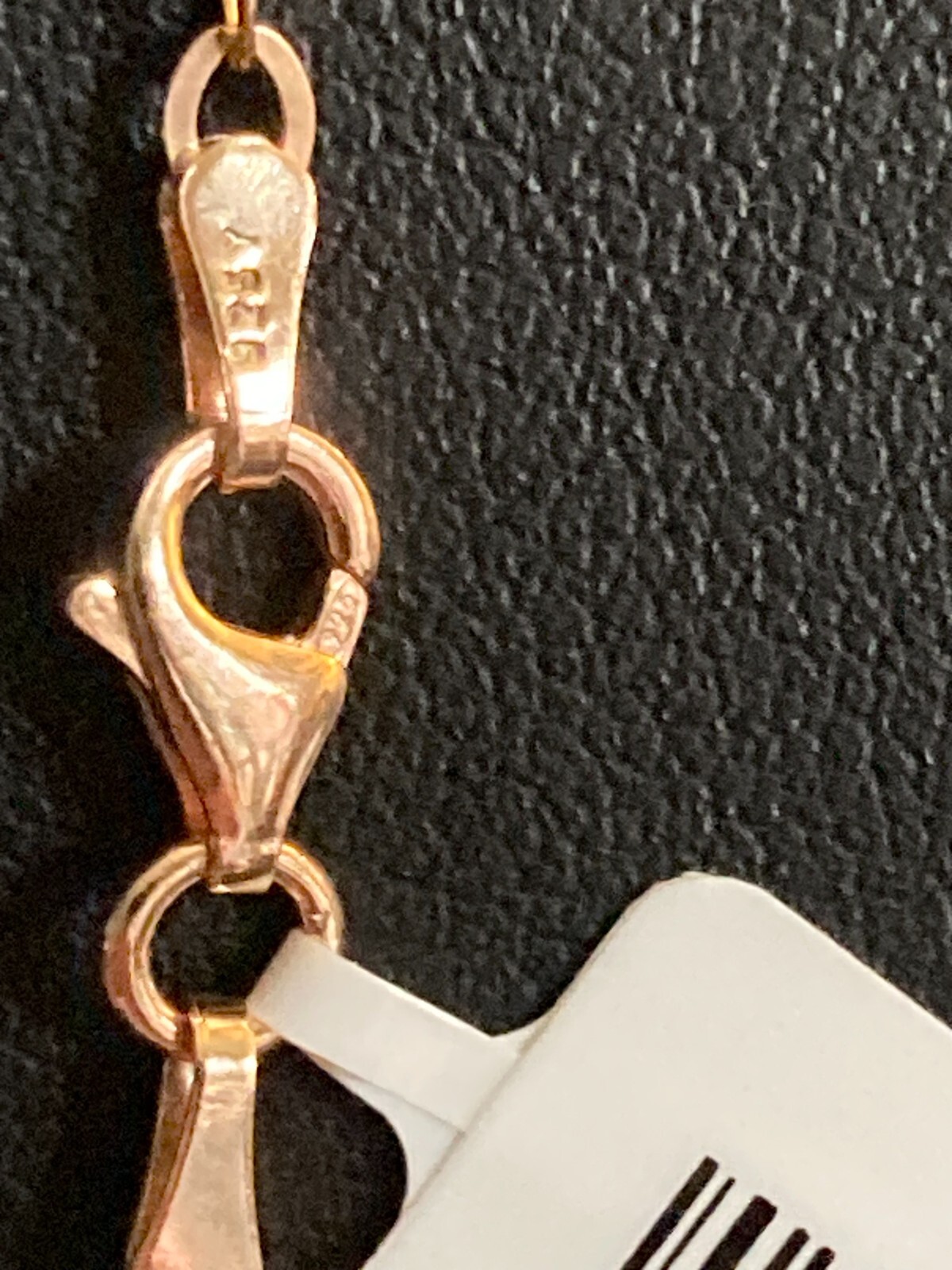 14K RG over .925 24″ Oval Link Chain Necklace w/ Goldtone Pine Cone Pendant