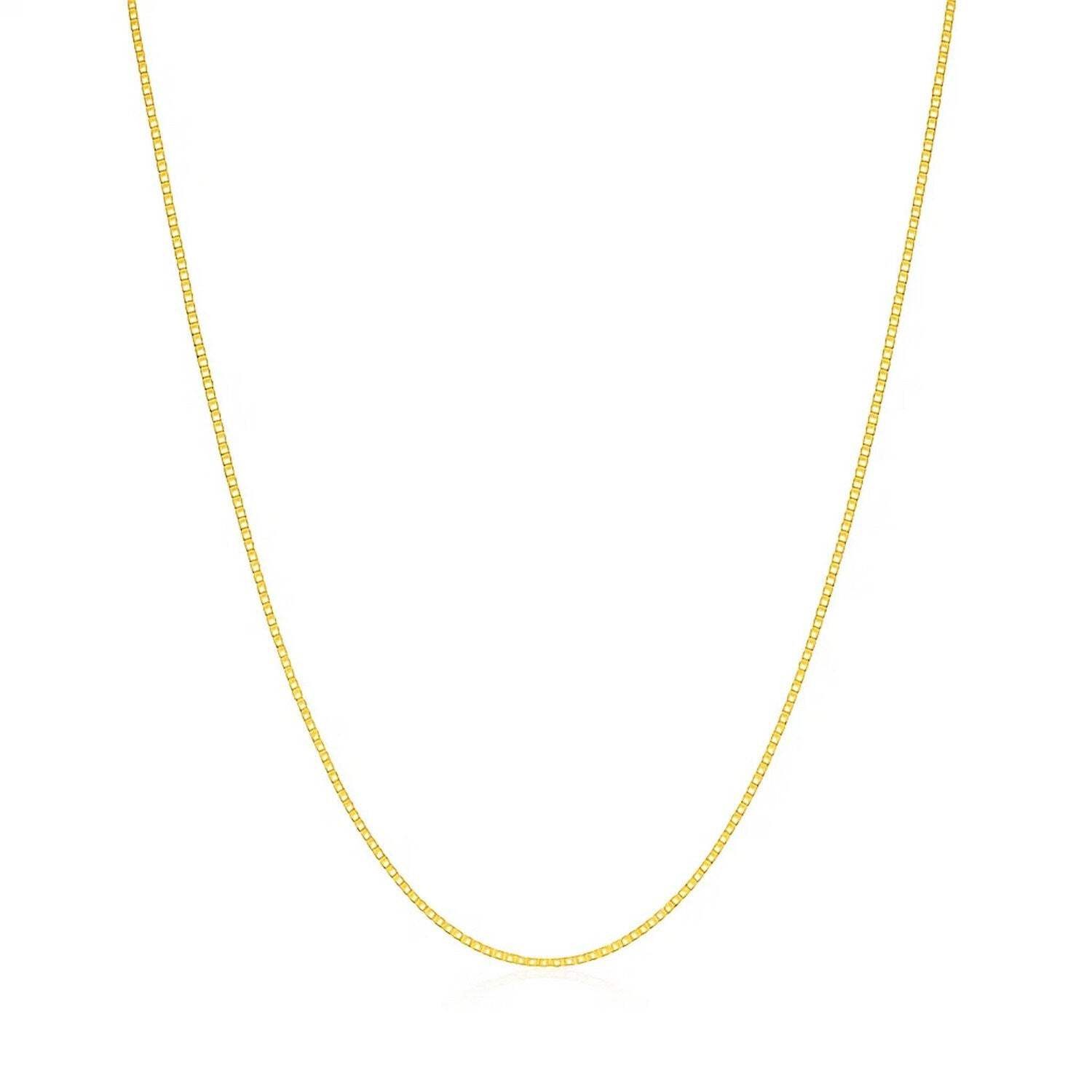 14k Yellow Gold Classic Box Chain (0.45 mm)