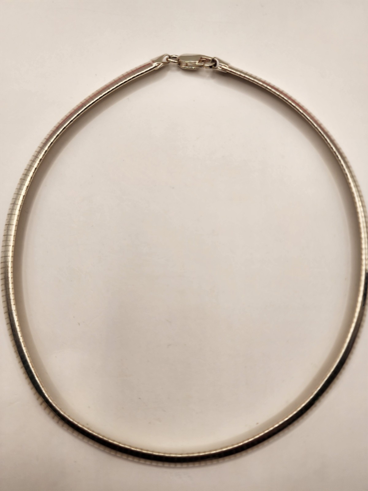 Sterling Silver Omega Necklace 16 Inches, 34 Grams, 8mm