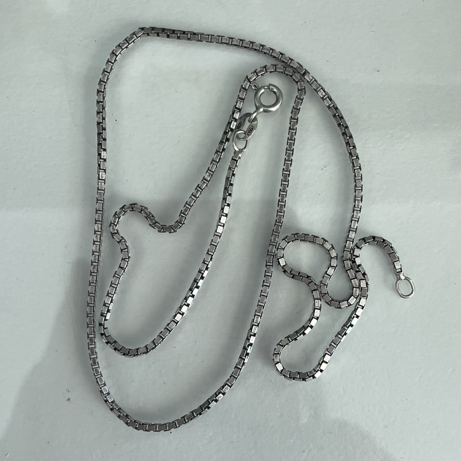 Vintage 925 Sterling Silver Rope Cable Necklace Italy 20 Inch 6.16g