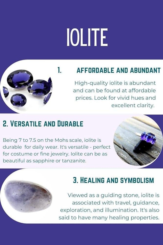 Natural Iolite Gemstone Pendant 925 Sterling Silver Oval Jewelry For Anniversary