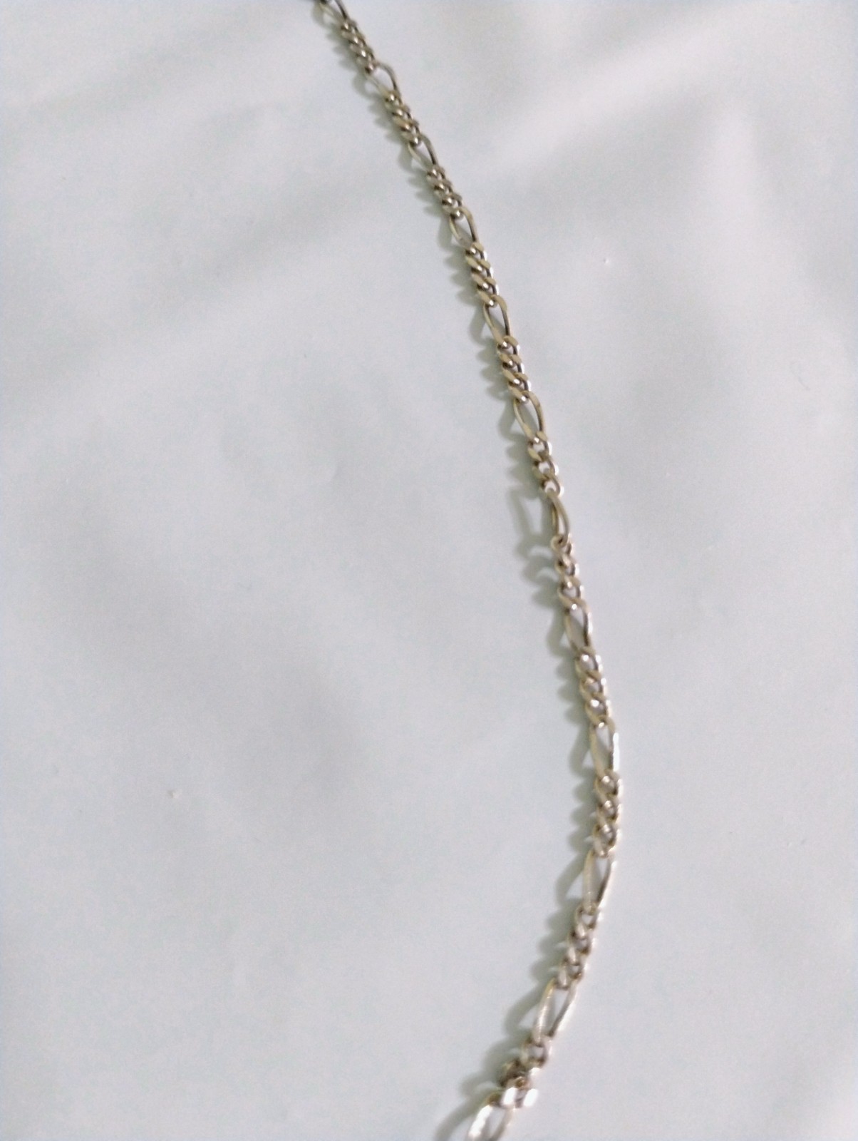 925 Italy Sterling Silver Figaro Link Chain 16 ” Chain width 2 mm
