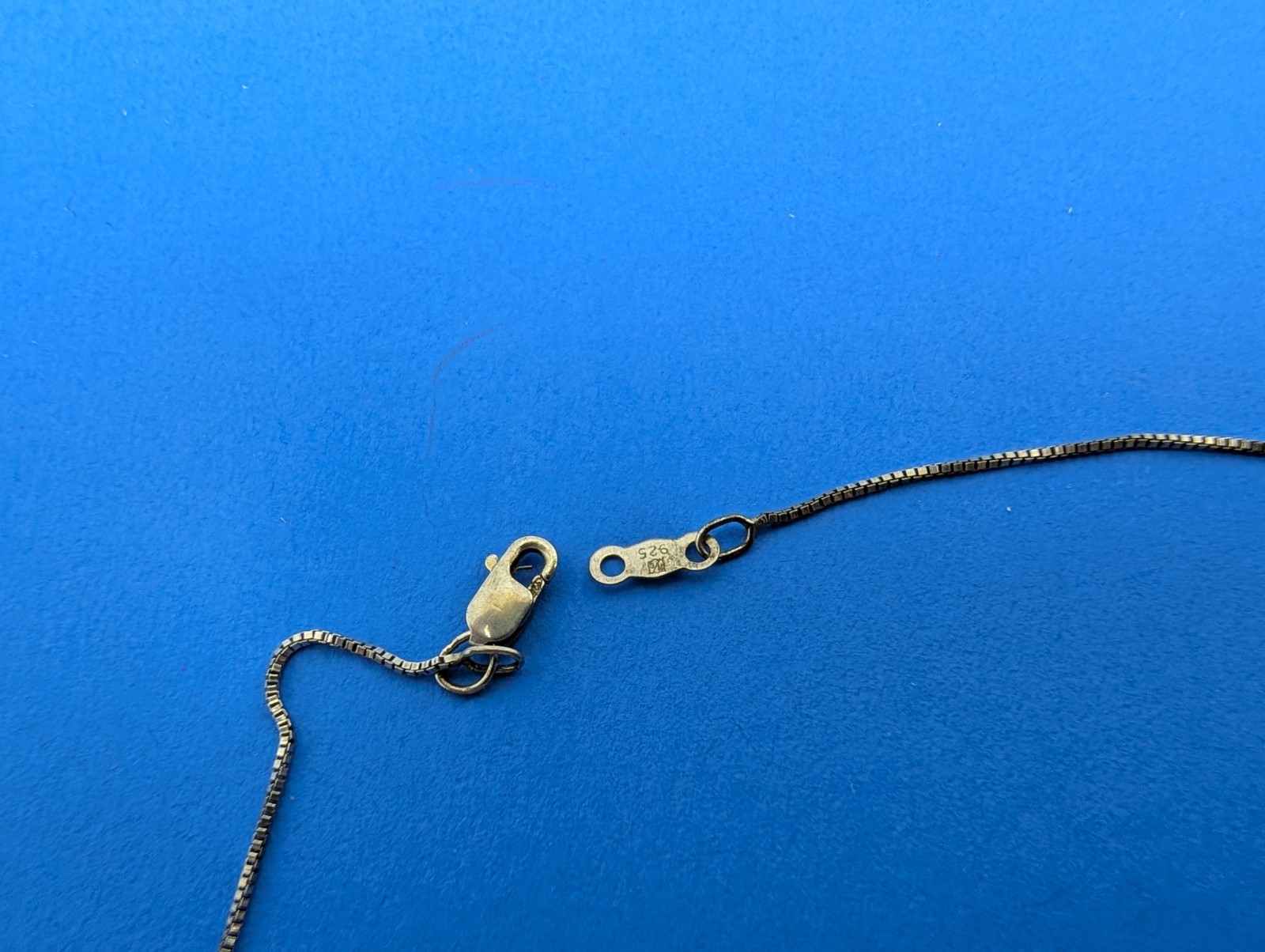 Sterling Silver 925 Thin Box Chain Link Necklace