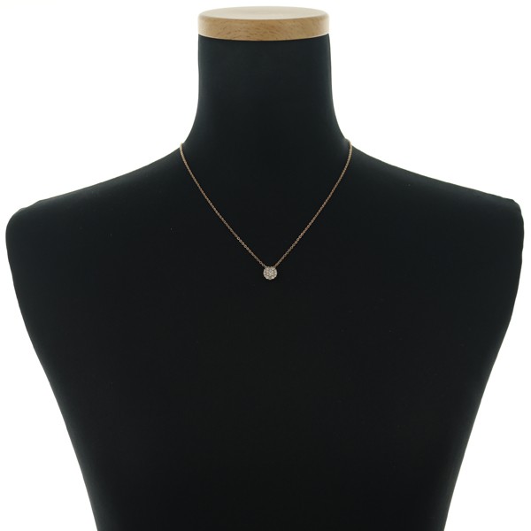 Auth GSTV Pendant Brown Diamond 0.30ct Paved 18K 750 Rose Gold