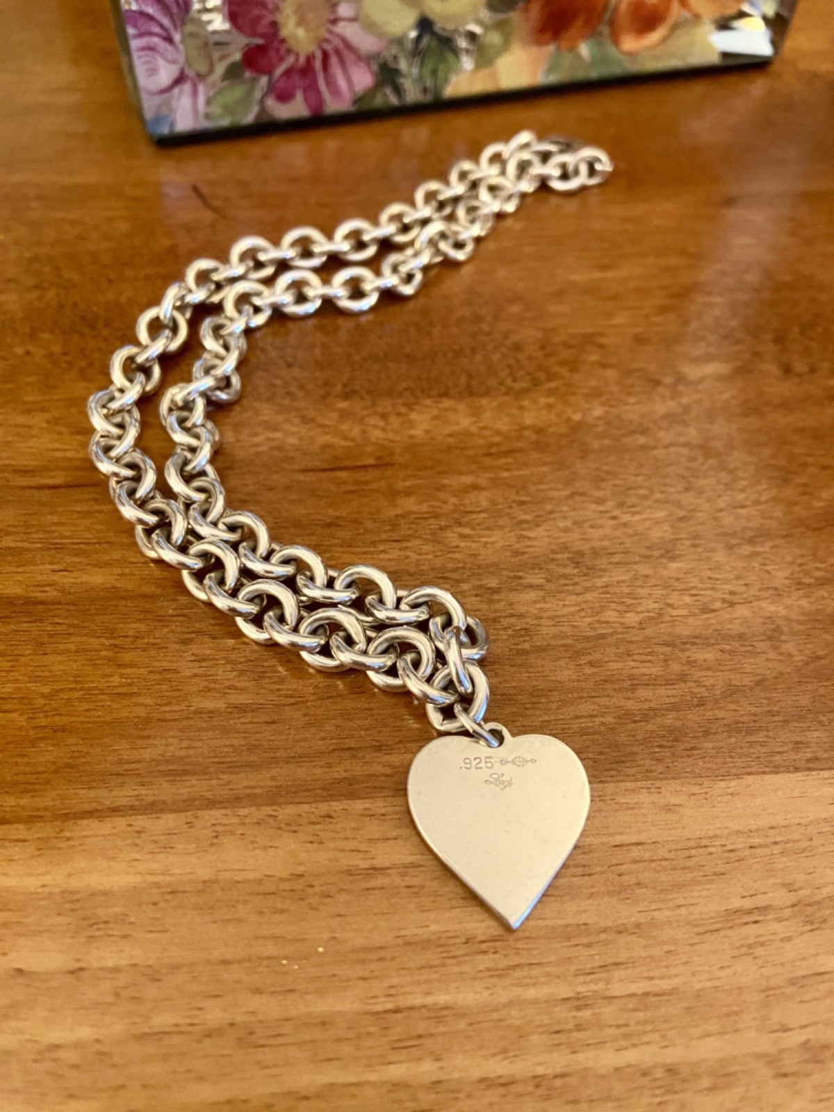 Heart Charm Necklace by Long’s Jewelers 925 Sterling Silver