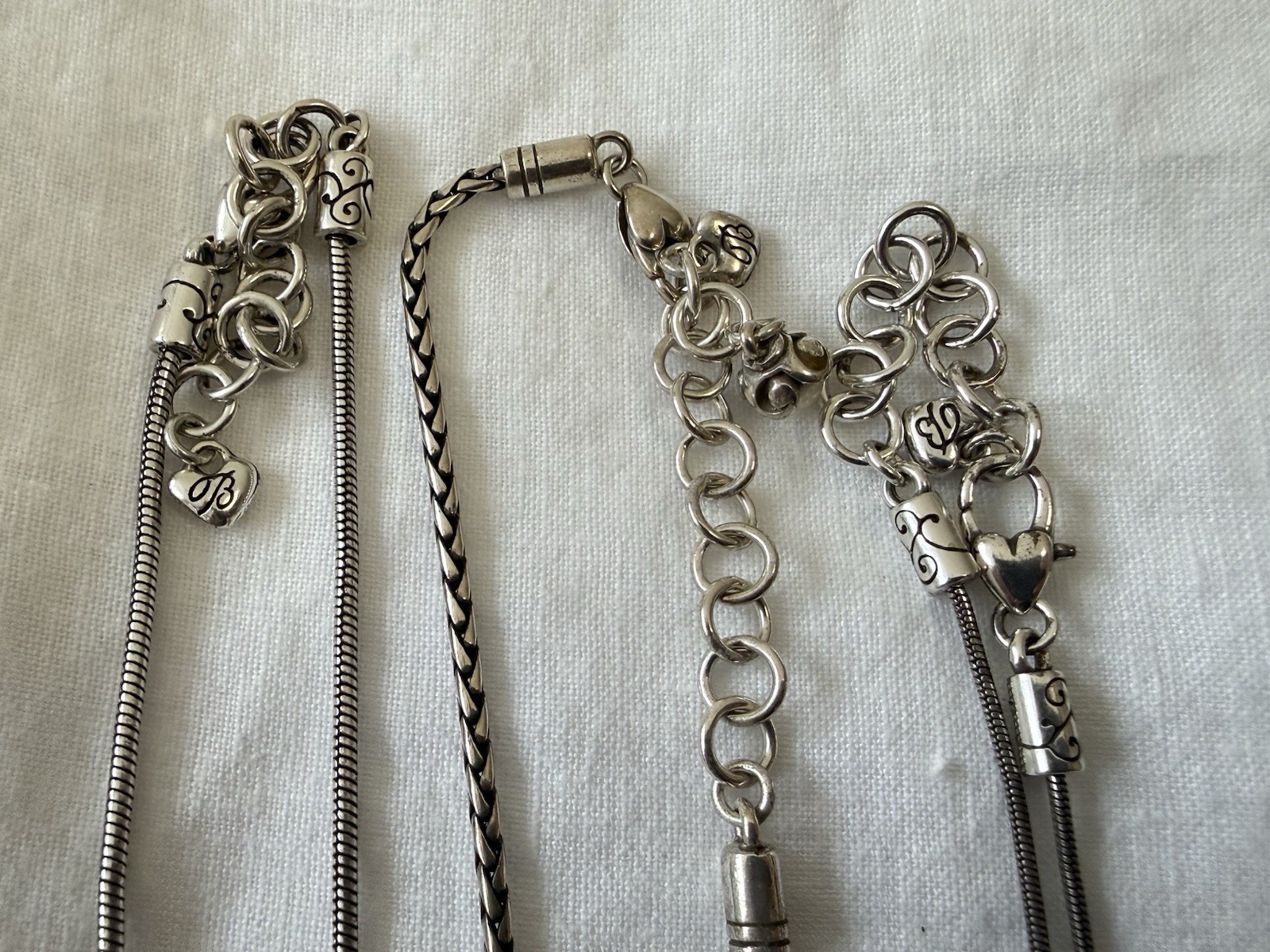 Brighton | Pendant Necklace Lot Silver Tone Fashion Jewelry | Extra Assorted Pcs
