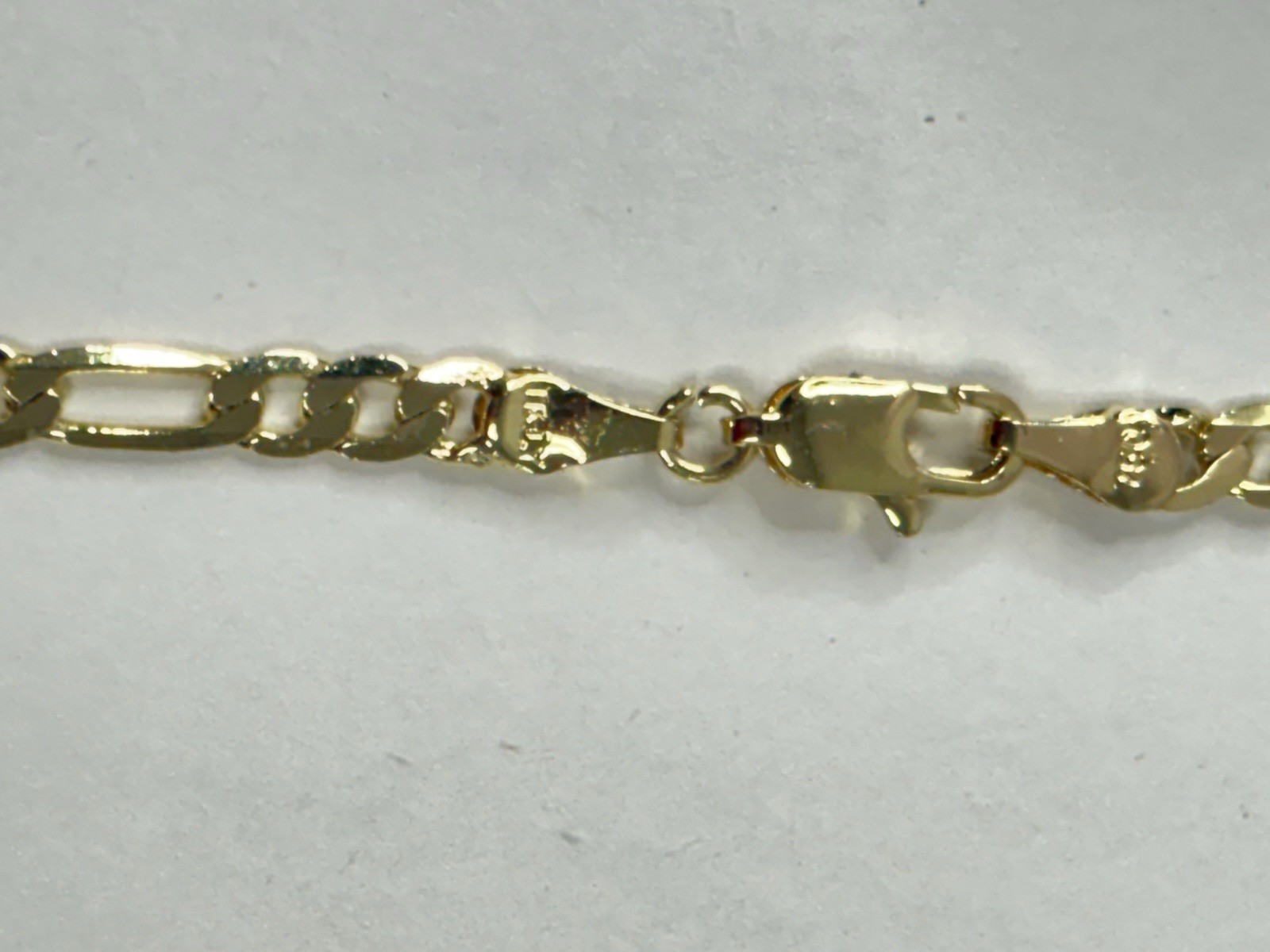 18k 750 Italy STAMPED Gold Filled/Plated Figaro Chain ~ 22” ~ 3mm ~ 11 grams