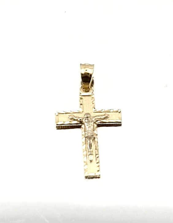 Pure 14 Yellow Gold Jesus Cross Pendant