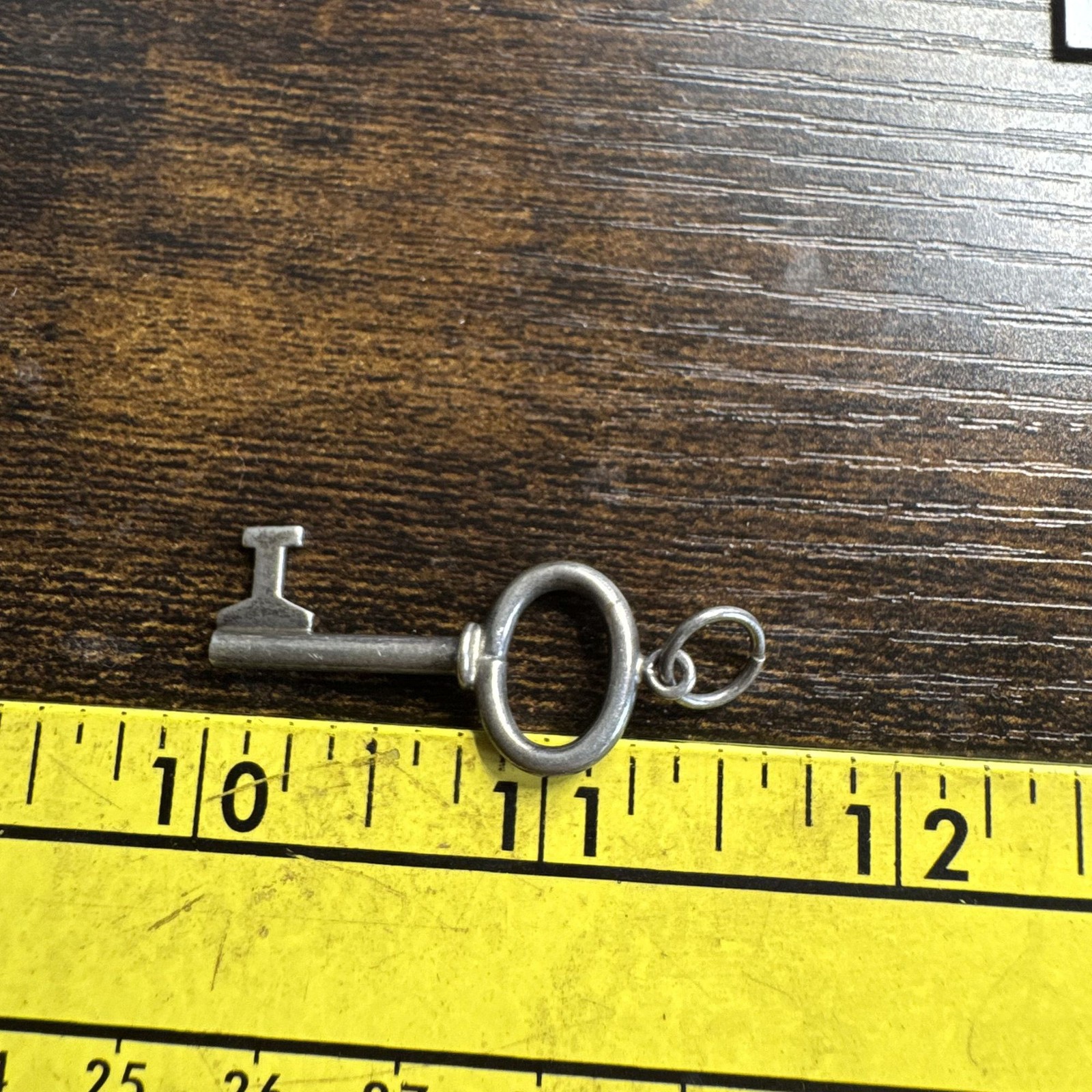 Solid Sterling Silver 925 Skeleton Key Design Pendant Size 1.75″ Length