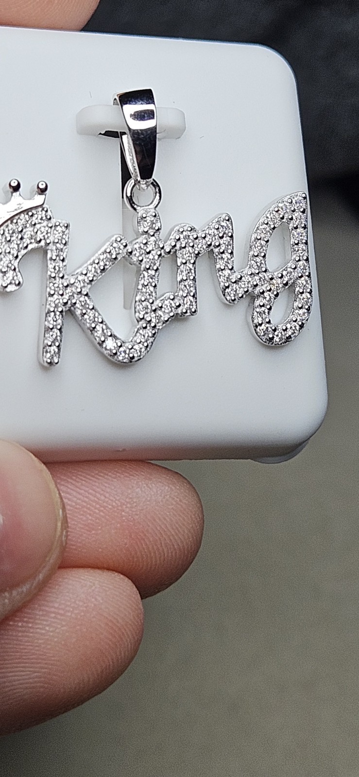 Moissanite Sterling Silver King Pendant 1.50ctw