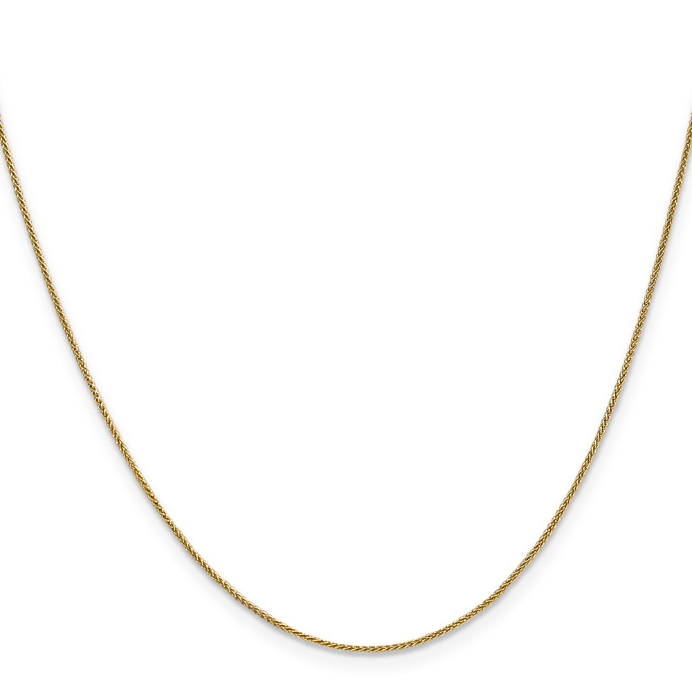 10k Yellow Gold .8mm Spiga Chain Necklace 16″ 1.22gm