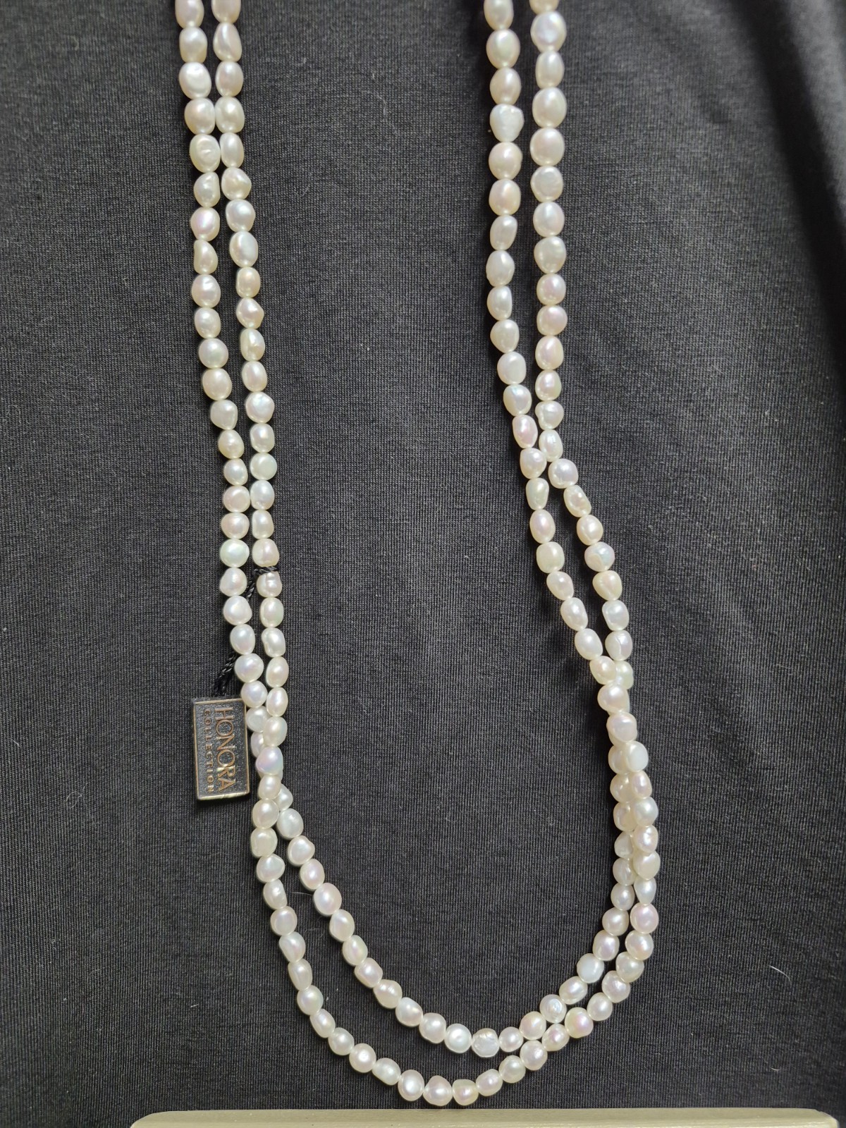 NWT Honora White Cultured Freshwater Pearl 60″ Rope Necklace & Stretch Bracelets
