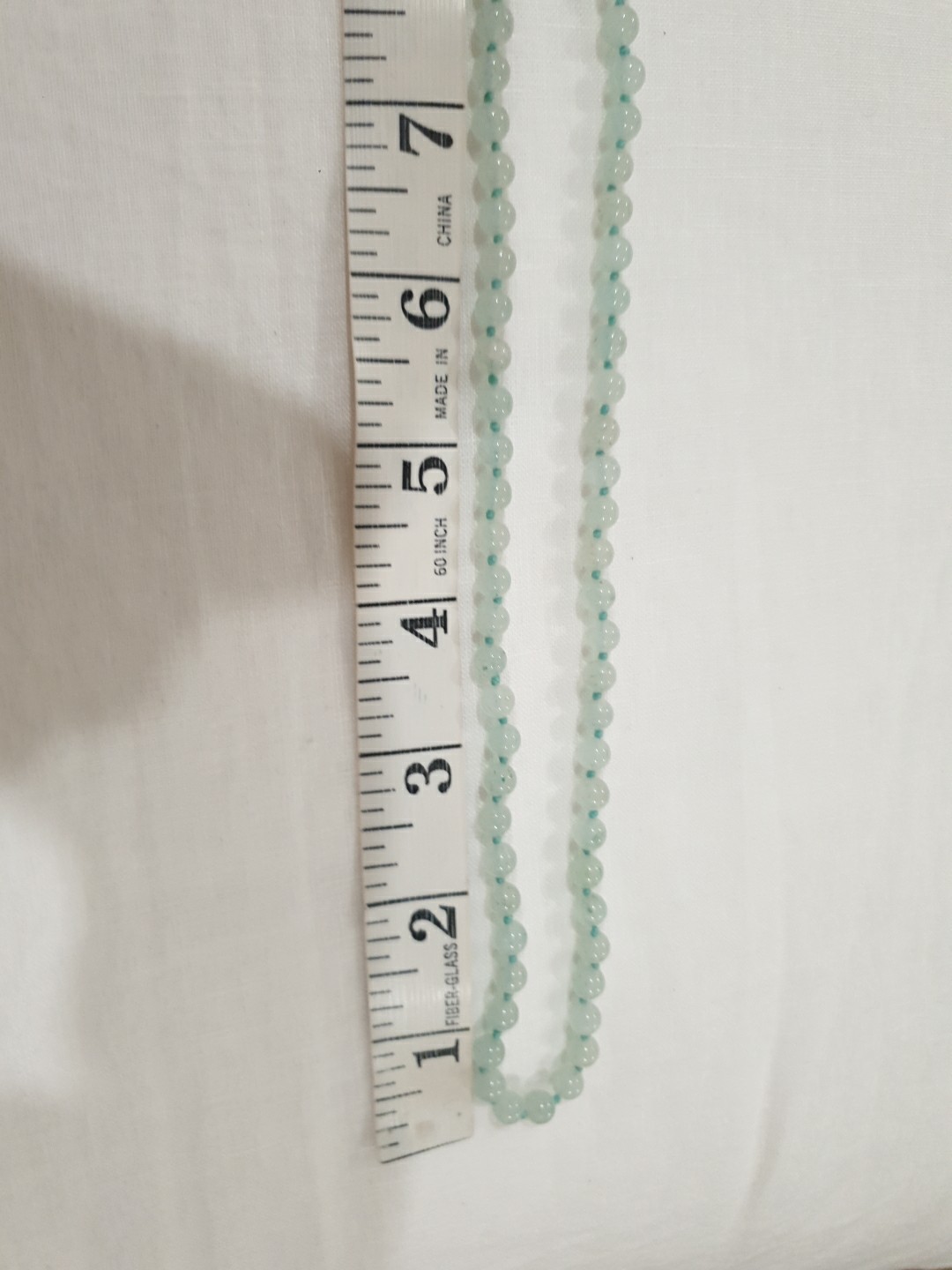 Vtg Hand Knotted Jade Necklace Jewelry Sea Green Beads & Dangling Earrings