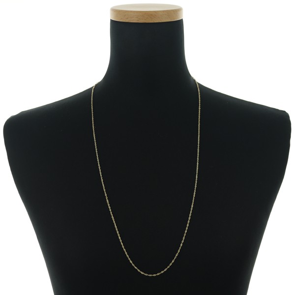 Screw Long Chain Necklace 70cm 18K 750 Yellow Gold
