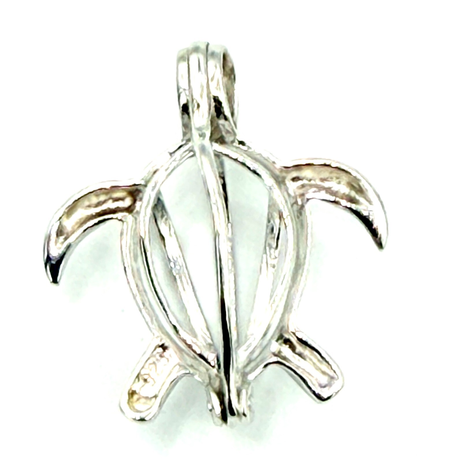 Sterling Silver Pearl Cage Pendant for Necklace Bracelet Nature Animals Insects