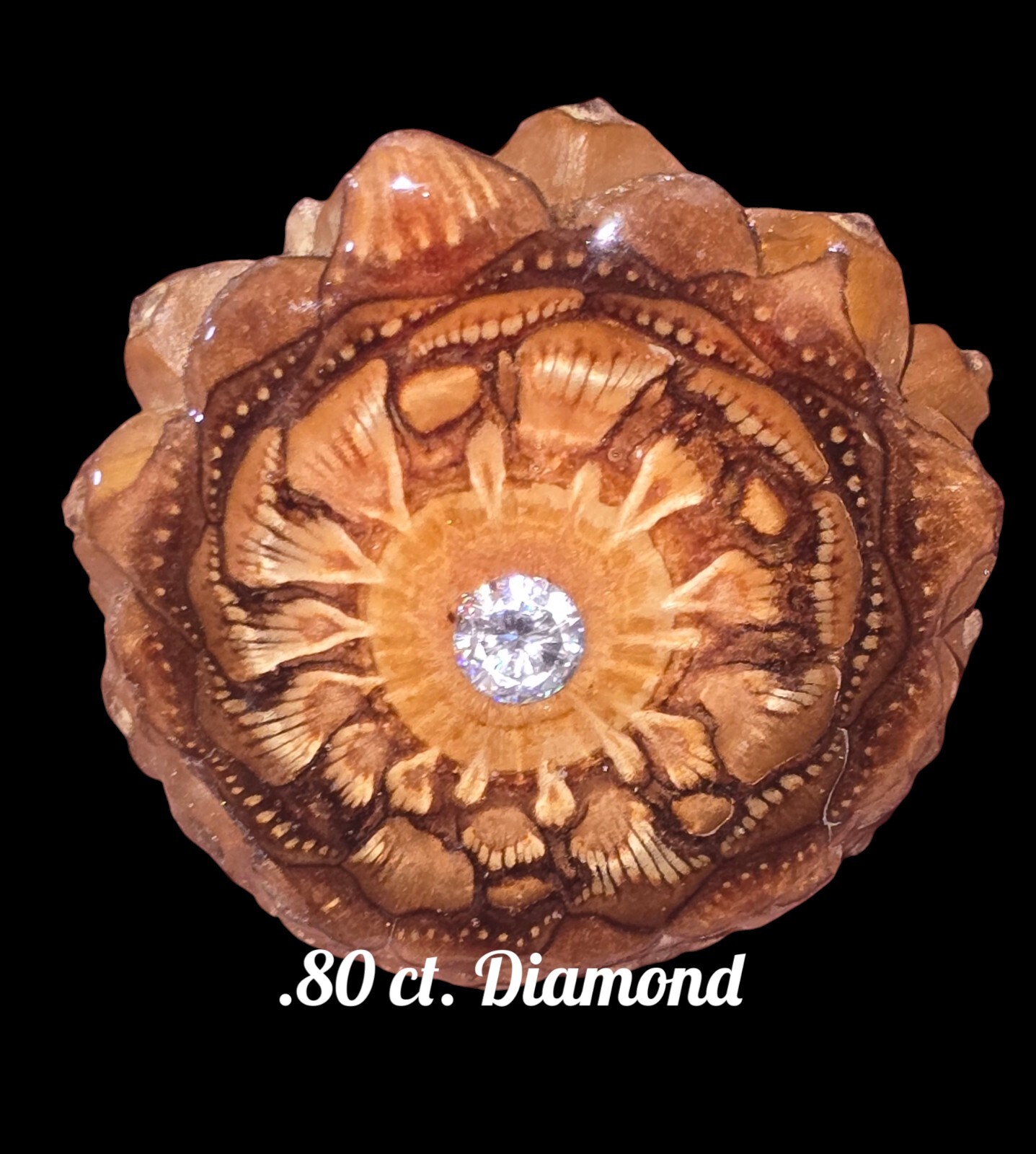 .80 CT VVS1 Diamond Knobcone Pendant W/ Certificate