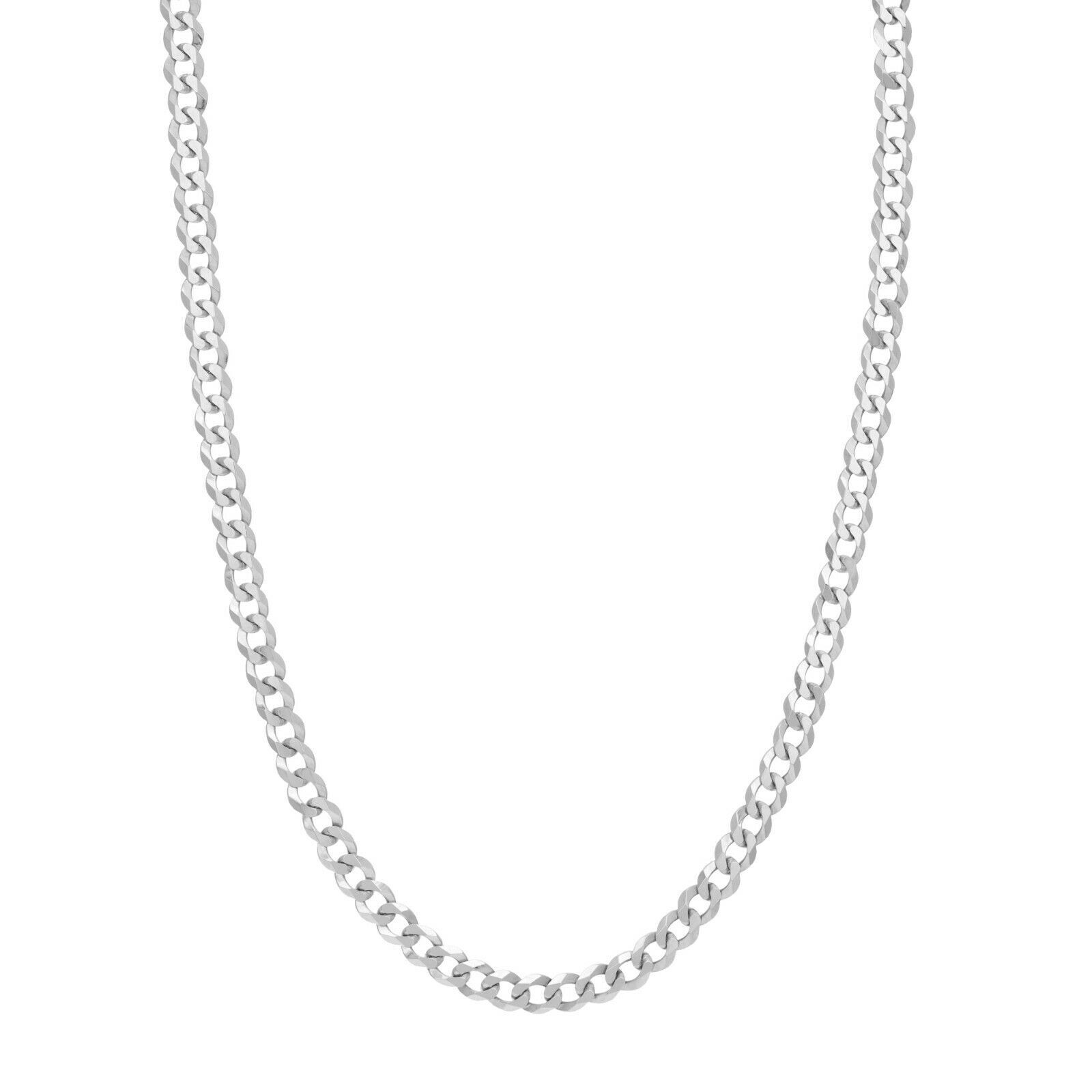 6.7mm Solid Miami Cuban Chain Necklace Real 14K White Gold