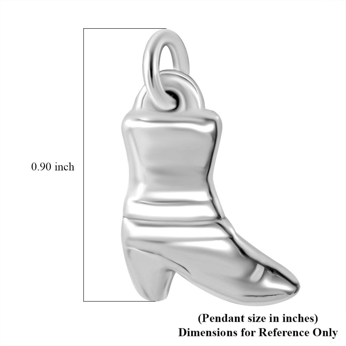 SUPER CUTE!! Sterling Silver High Heel Boot Pendant 2 Grams