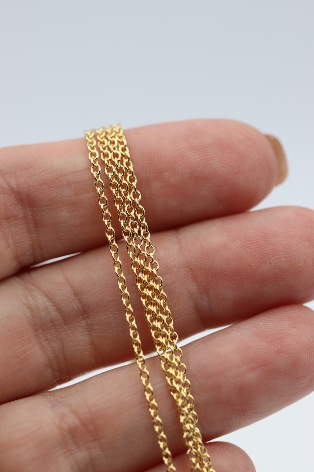 Genuine 9ct Yellow Gold Belcher Chain Necklace 70cm 3.82grams